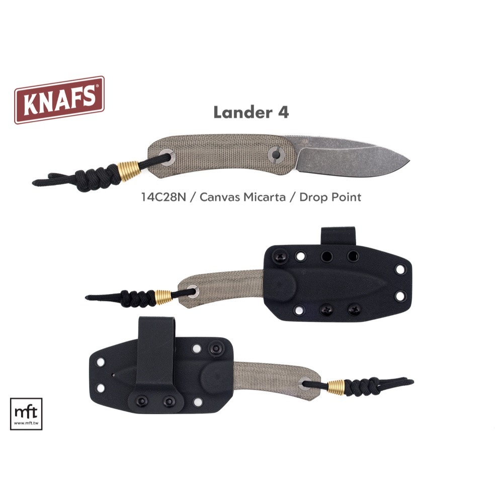 MFT 美國 KNAFS Lander 4 Fixed Blade 小直刀 EDC-規格圖9