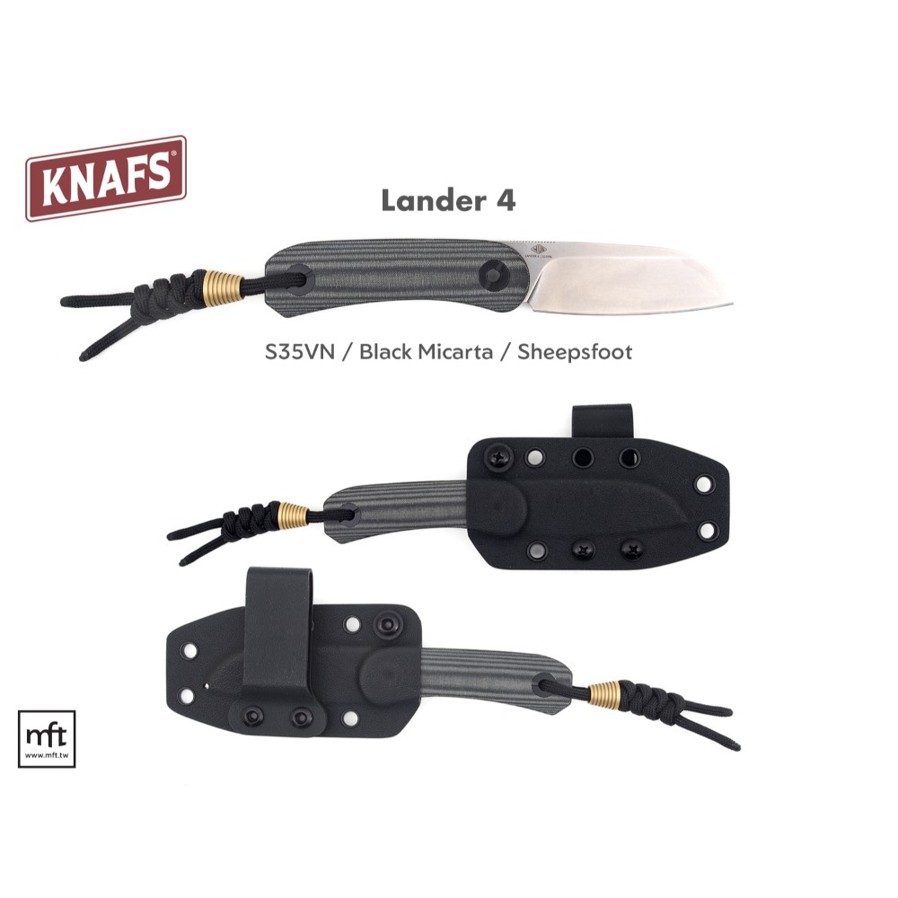 MFT 美國 KNAFS Lander 4 Fixed Blade 小直刀 EDC-規格圖9