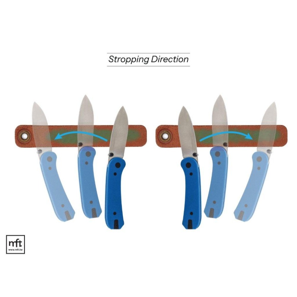 MFT 美國 KNAFS Leather Honing Strop 小刀用 小型雙面皮革磨刀板-細節圖2