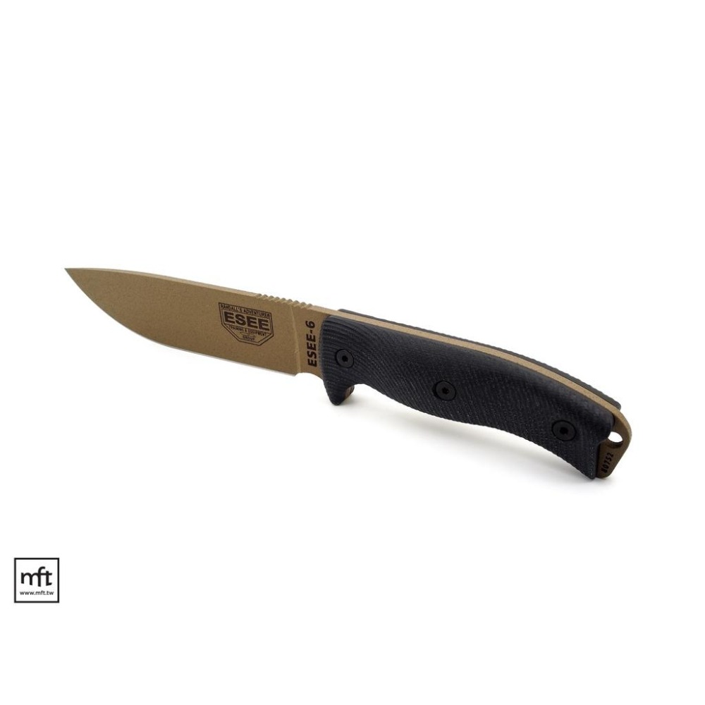 MFT 美國 ESEE Model 6 直刀 1095碳鋼 3D握柄版本-細節圖2