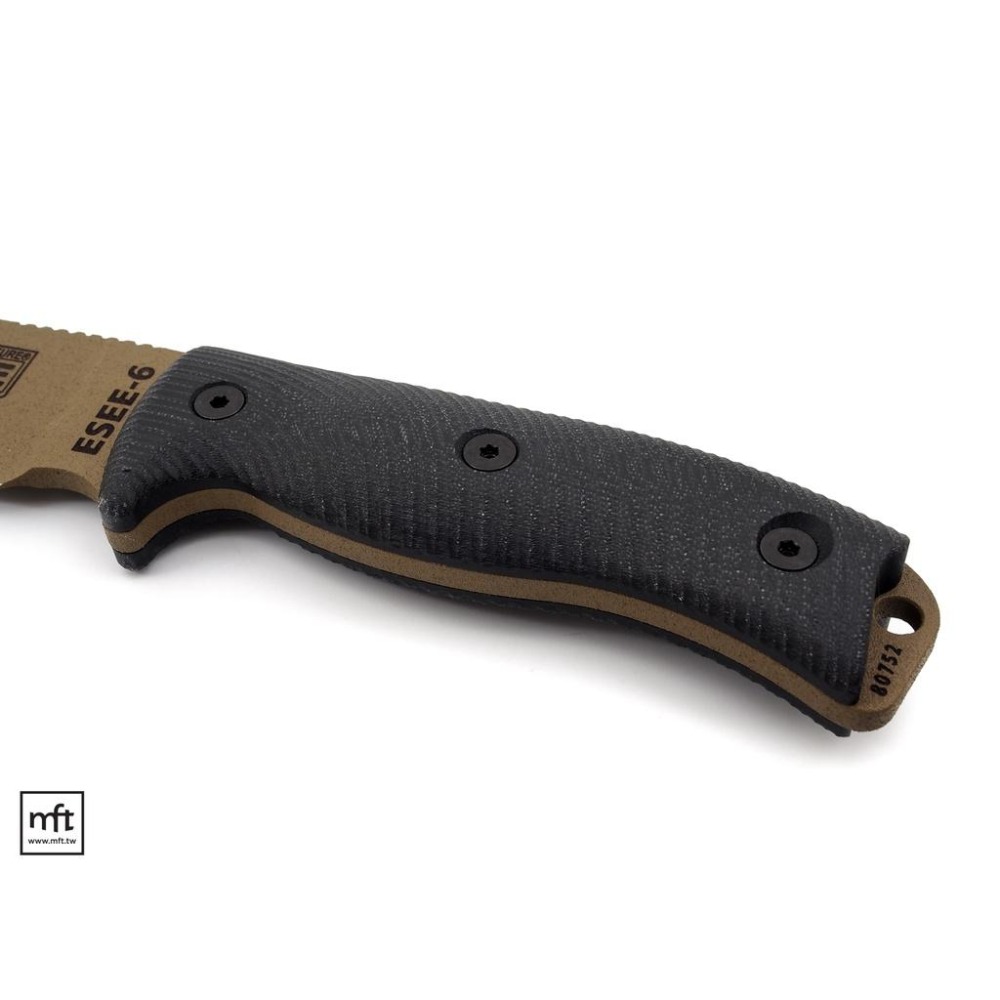 MFT 美國 ESEE Model 6 直刀 1095碳鋼 3D握柄版本-細節圖4
