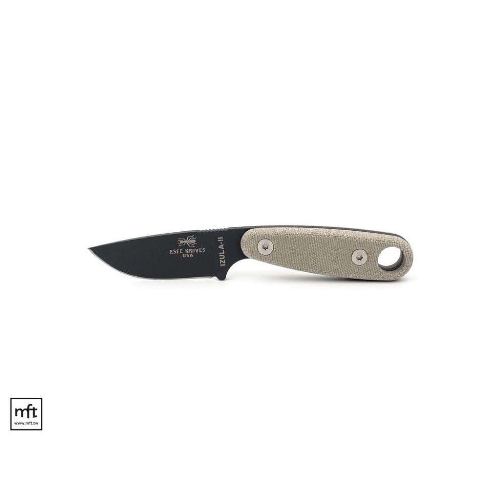 MFT 美國 ESEE Izula II Tactical 小直刀 Gunsmoke Powder Coat-細節圖4