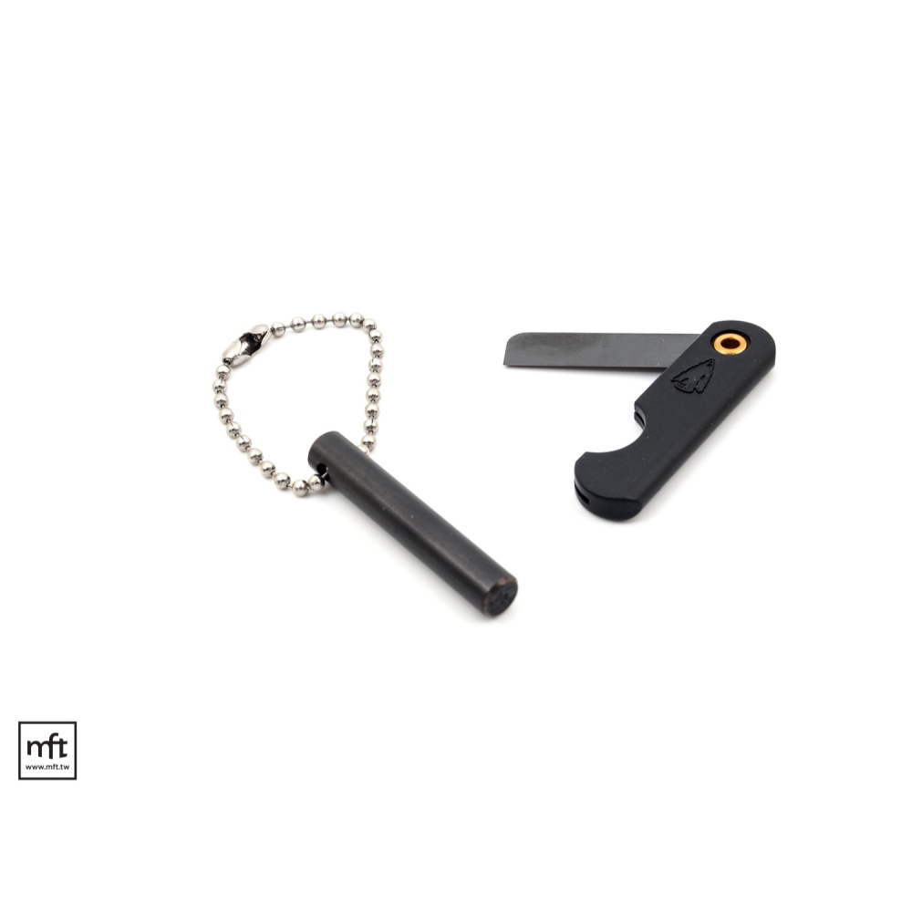 MFT 美國 Wazoo Fire Starter Knife Keychain 打火棒與陶瓷折刀組-細節圖5