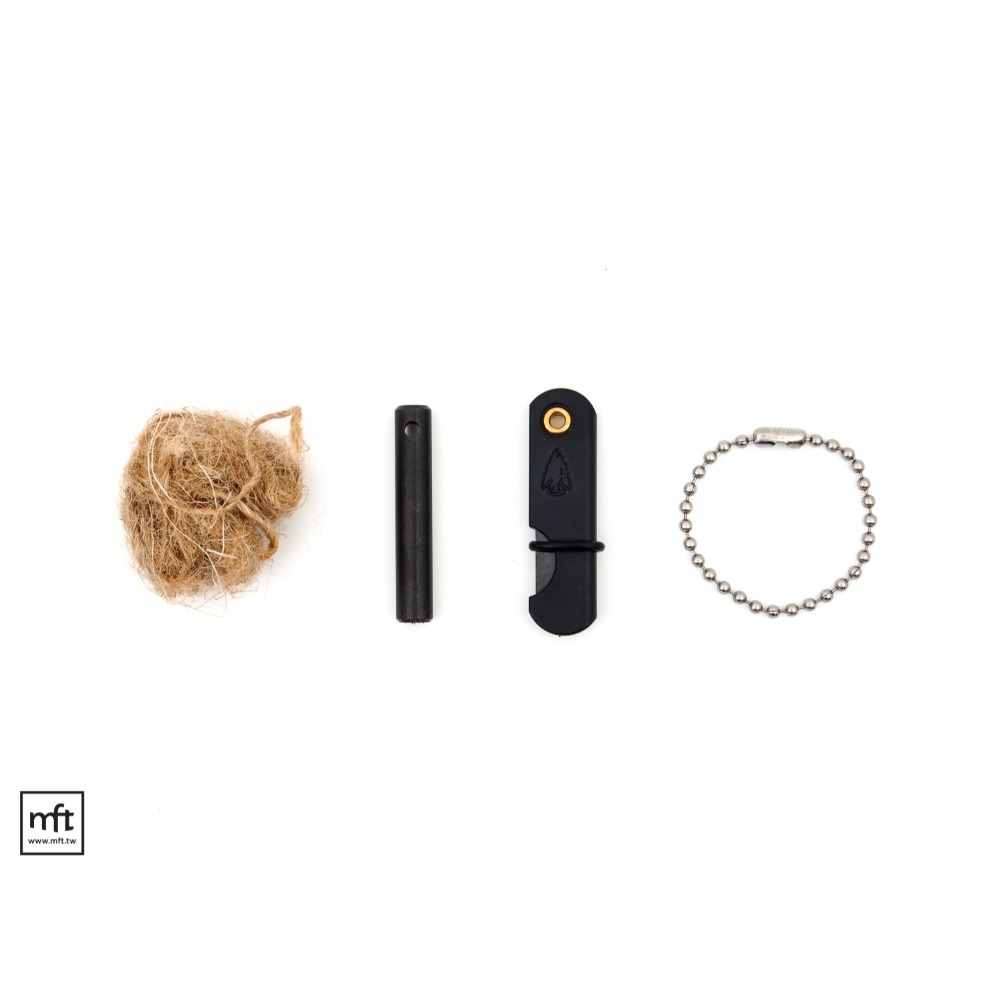 MFT 美國 Wazoo Fire Starter Knife Keychain 打火棒與陶瓷折刀組-規格圖9