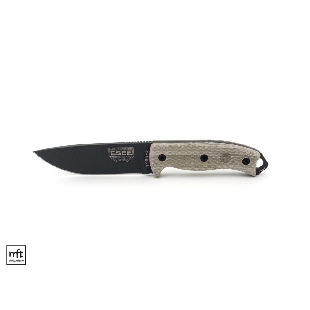 MFT 美國 ESEE Model 5 Tactical 直刀 1095碳鋼 Micarta柄 Bushcraft-細節圖3