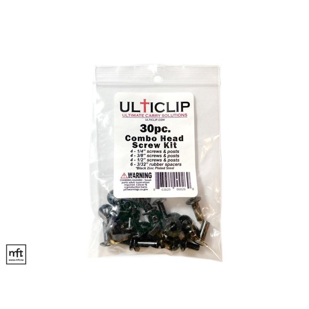 MFT 美國 UltiClip Screw Kit 30pc 組合螺絲與墊片套件 Kydex-細節圖2