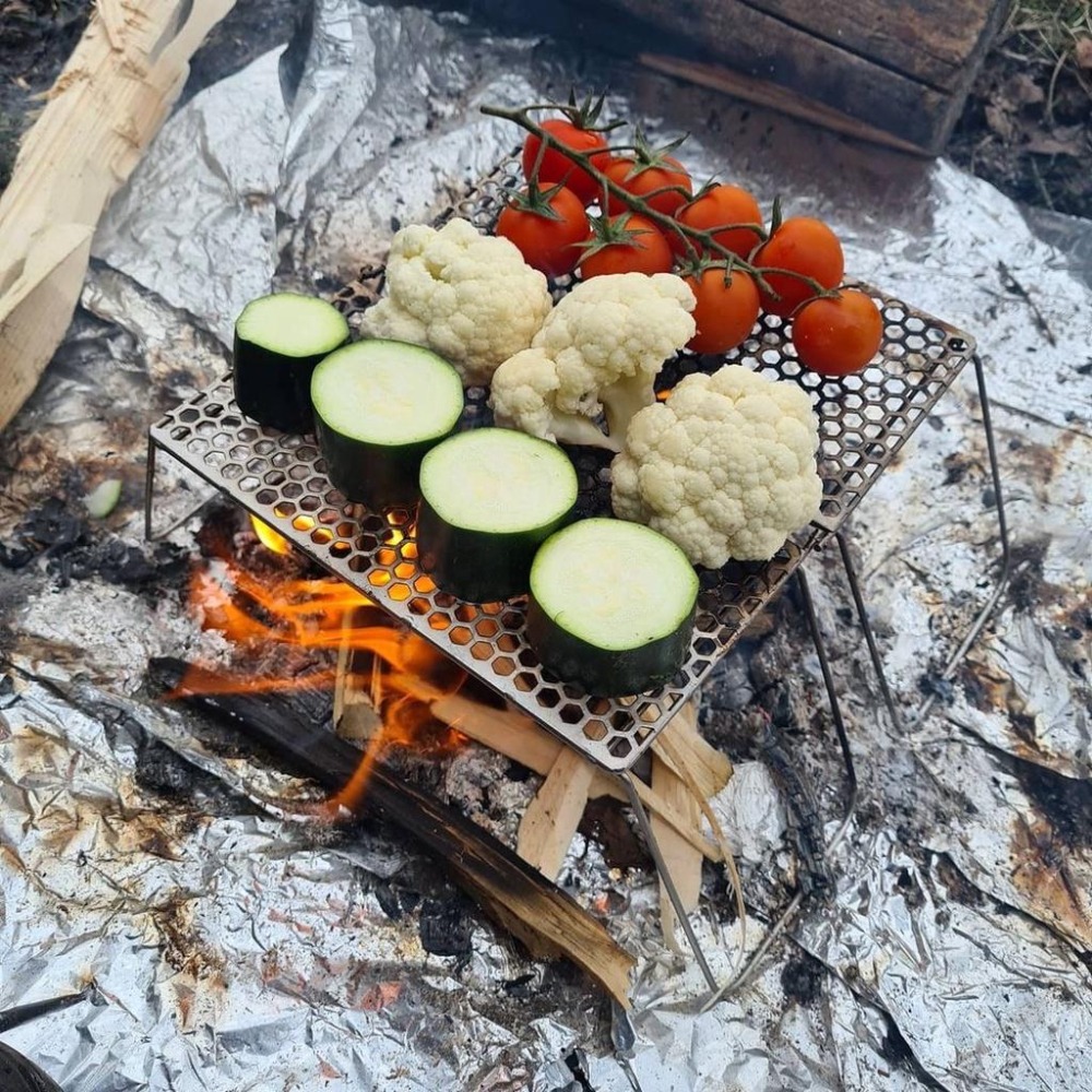 MFT 美國 Vargo Titanium Bifold Grill 純鈦 摺疊式烤盤網架-細節圖8