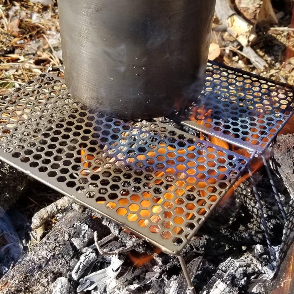 MFT 美國 Vargo Titanium Bifold Grill 純鈦 摺疊式烤盤網架-細節圖9