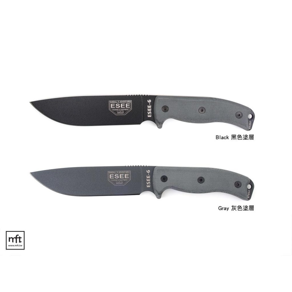 MFT 美國 ESEE Model 6 直刀 1095碳鋼 Micarta柄 Bushcraft-細節圖2