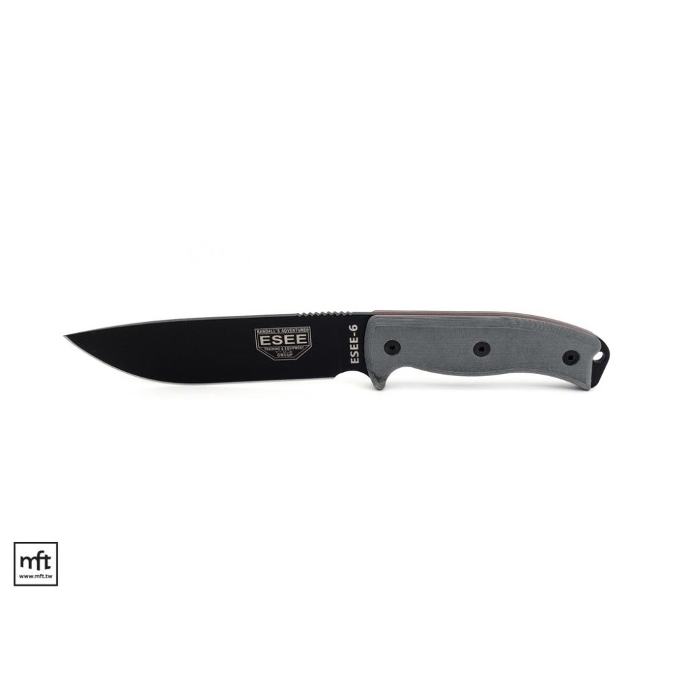 MFT 美國 ESEE Model 6 直刀 1095碳鋼 Micarta柄 Bushcraft-細節圖5
