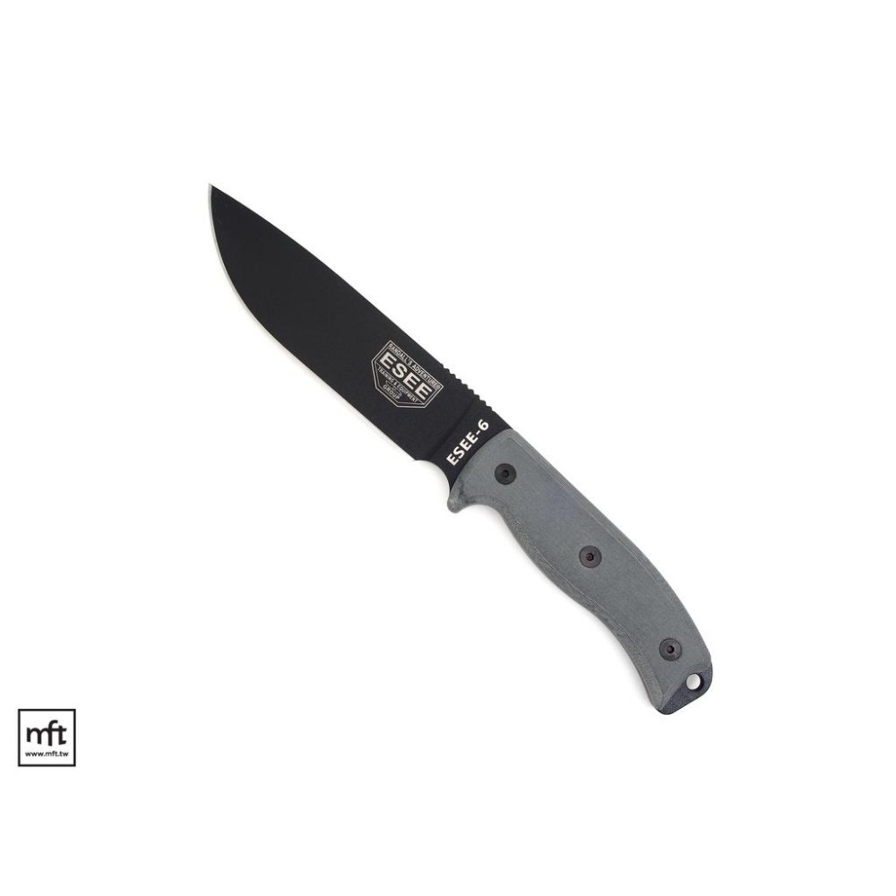 MFT 美國 ESEE Model 6 直刀 1095碳鋼 Micarta柄 Bushcraft-細節圖4