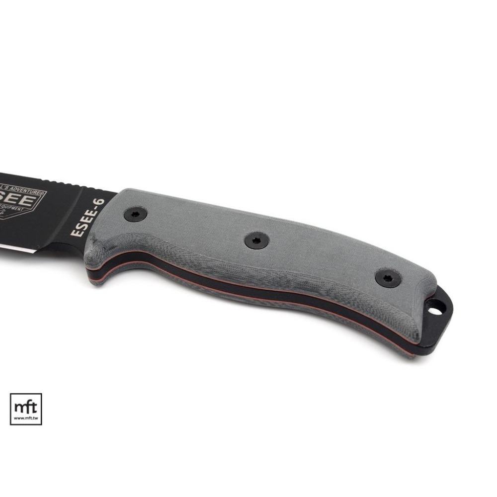 MFT 美國 ESEE Model 6 直刀 1095碳鋼 Micarta柄 Bushcraft-細節圖6