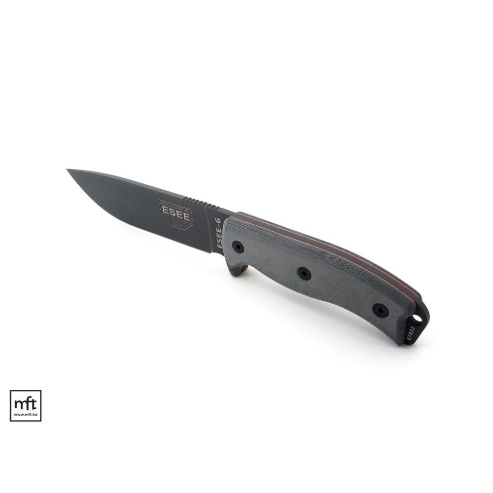 MFT 美國 ESEE Model 6 直刀 1095碳鋼 Micarta柄 Bushcraft-細節圖8