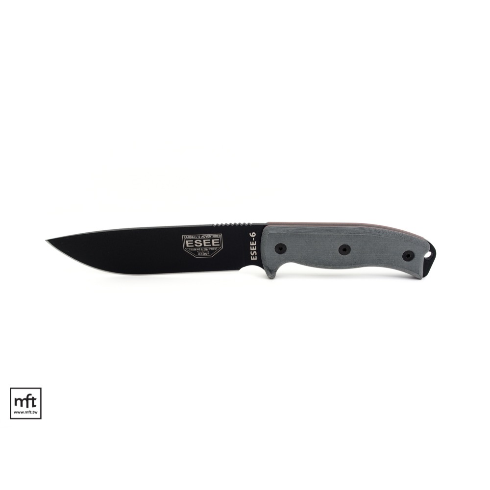 MFT 美國 ESEE Model 6 直刀 1095碳鋼 Micarta柄 Bushcraft-規格圖9