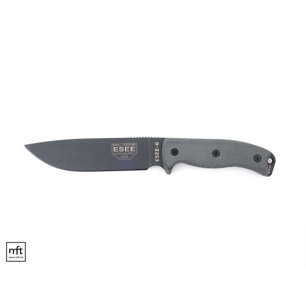 MFT 美國 ESEE Model 6 直刀 1095碳鋼 Micarta柄 Bushcraft-規格圖9