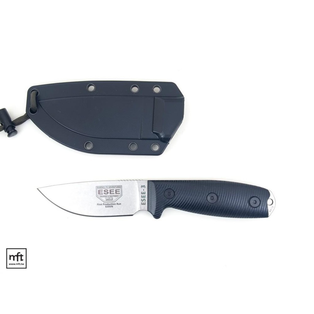 MFT 美國 ESEE Model 3 3D S35VN 不鏽鋼 直刀 Bushcraft-細節圖3