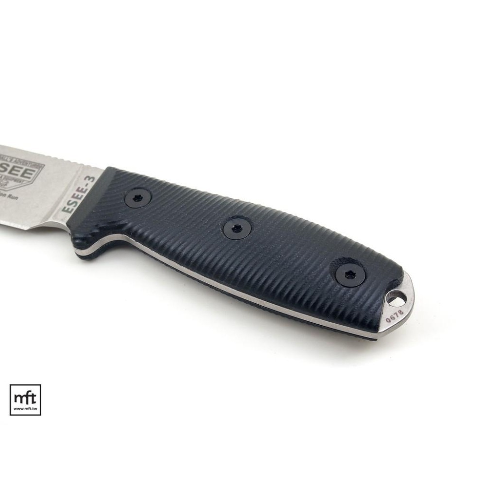 MFT 美國 ESEE Model 3 3D S35VN 不鏽鋼 直刀 Bushcraft-細節圖6