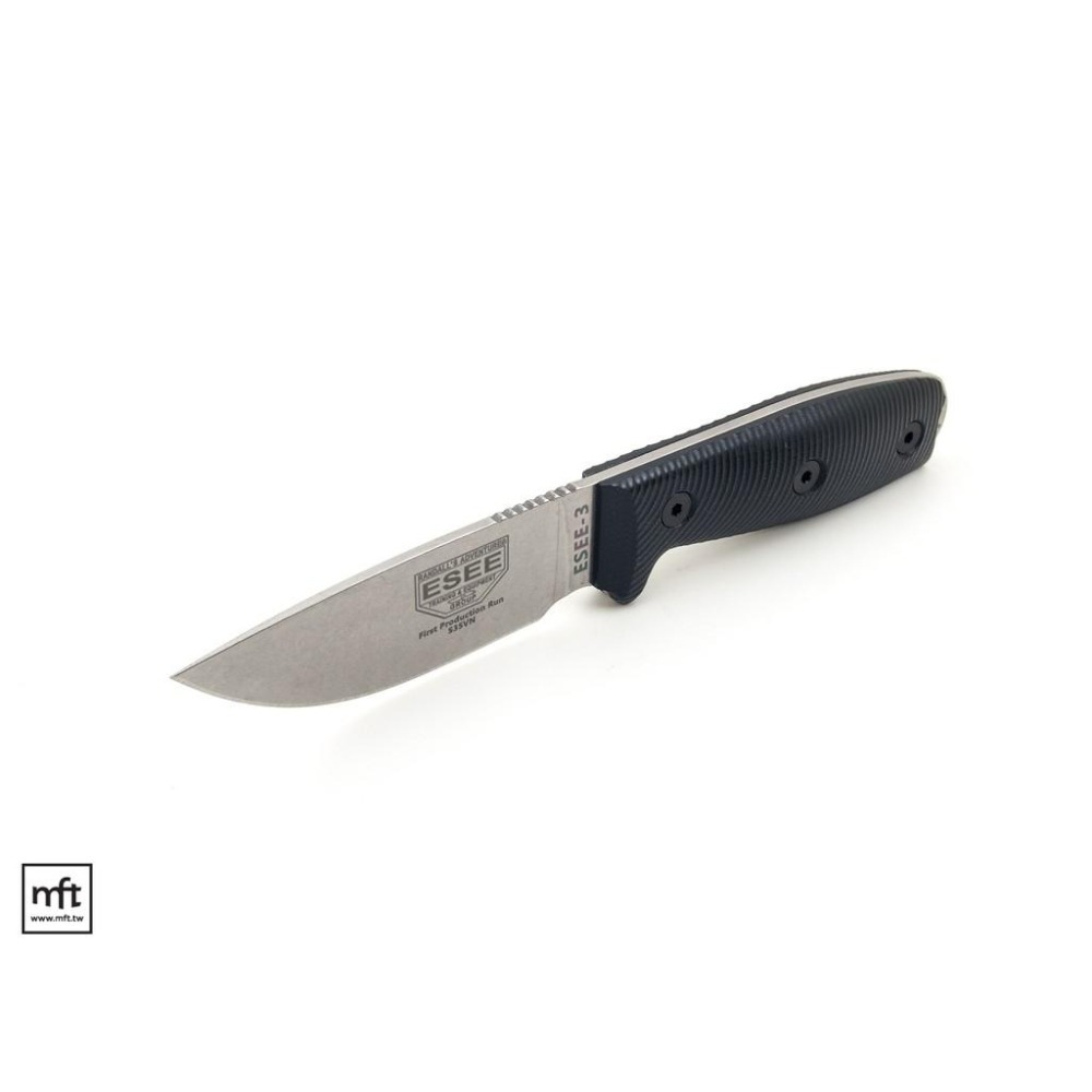 MFT 美國 ESEE Model 3 3D S35VN 不鏽鋼 直刀 Bushcraft-細節圖7