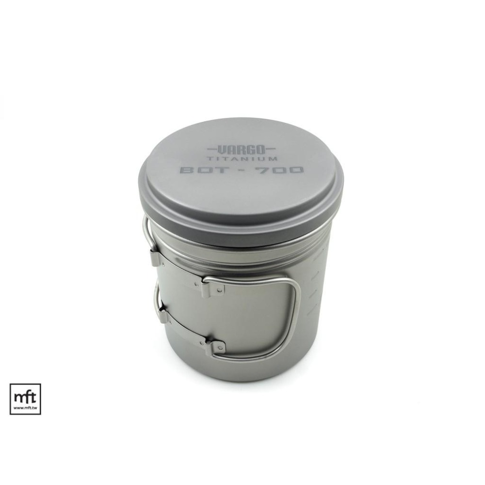 MFT 美國 Vargo Titanium BOT 700 旋蓋折柄鈦鍋 鈦水壺 鈦杯-細節圖6