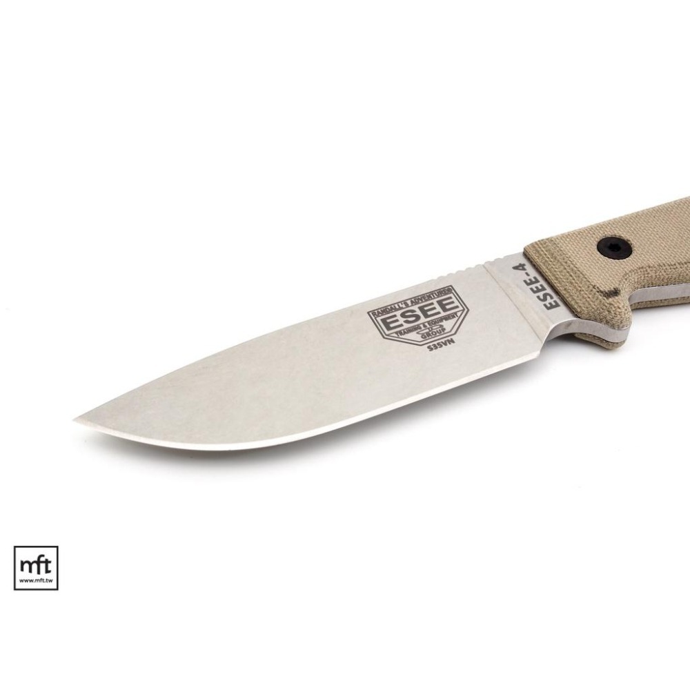 MFT 美國 ESEE Model 4 S35VN 不鏽鋼 直刀 Micarta柄 Bushcraft-細節圖4