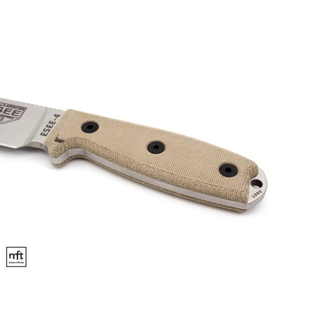 MFT 美國 ESEE Model 4 S35VN 不鏽鋼 直刀 Micarta柄 Bushcraft-細節圖5