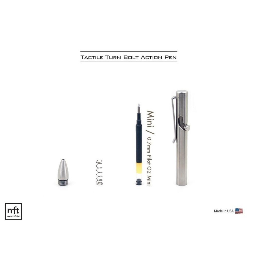 MFT 美國 Tactile Turn Bolt Action Pen 鈦合金 槍機筆-細節圖4