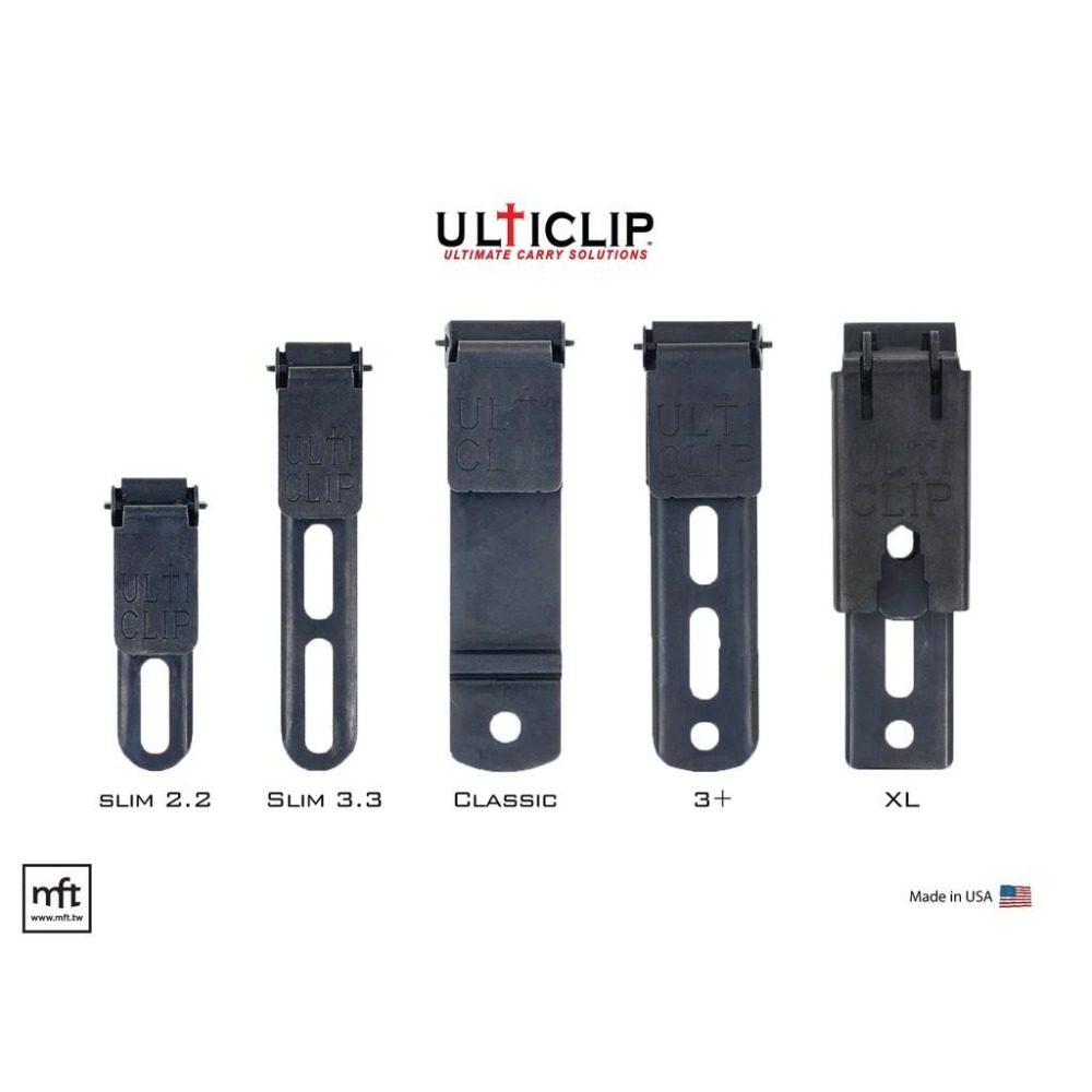 MFT 美國 UltiClip Slim 2.2 刀鞘與槍套扣夾 夾具 Kydex-細節圖9