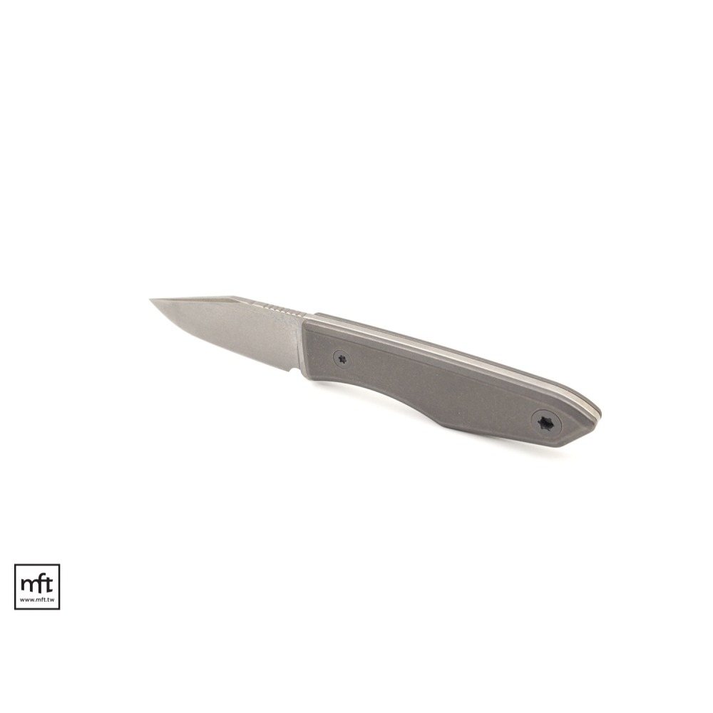 MFT 美國 BigiDesign Ti Lookout Fixed Blade 鈦柄 小直刀 M390不鏽鋼-細節圖4