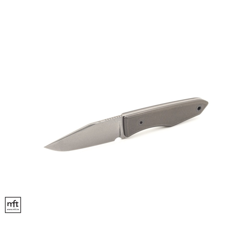 MFT 美國 BigiDesign Ti Lookout Fixed Blade 鈦柄 小直刀 M390不鏽鋼-細節圖5