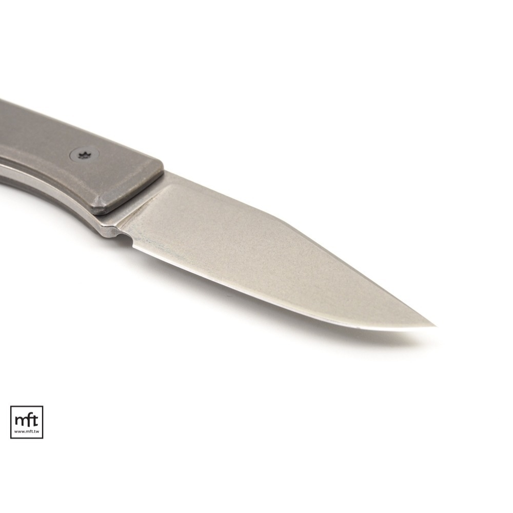 MFT 美國 BigiDesign Ti Lookout Fixed Blade 鈦柄 小直刀 M390不鏽鋼-細節圖6