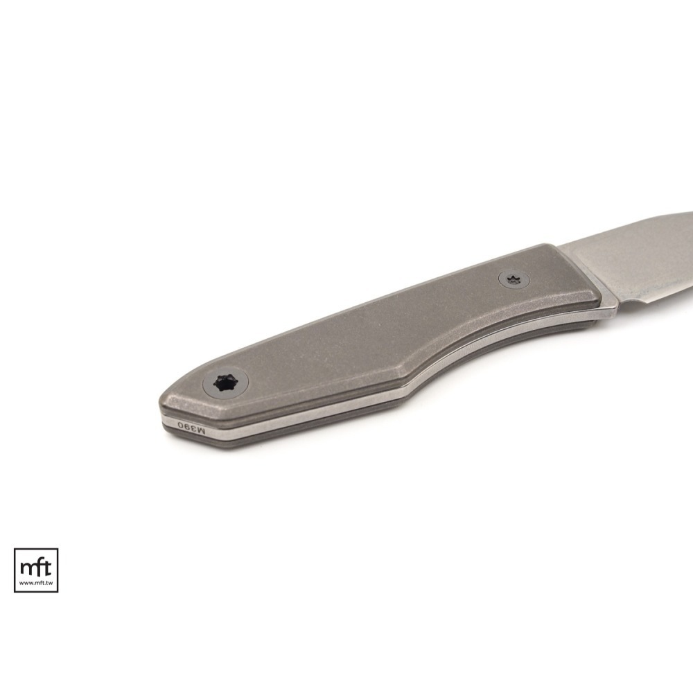 MFT 美國 BigiDesign Ti Lookout Fixed Blade 鈦柄 小直刀 M390不鏽鋼-細節圖7