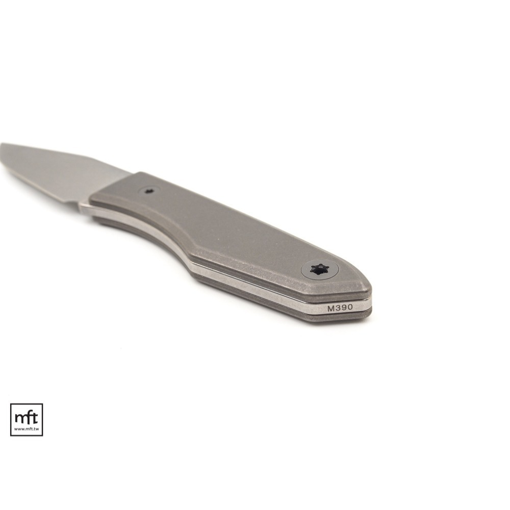 MFT 美國 BigiDesign Ti Lookout Fixed Blade 鈦柄 小直刀 M390不鏽鋼-細節圖8