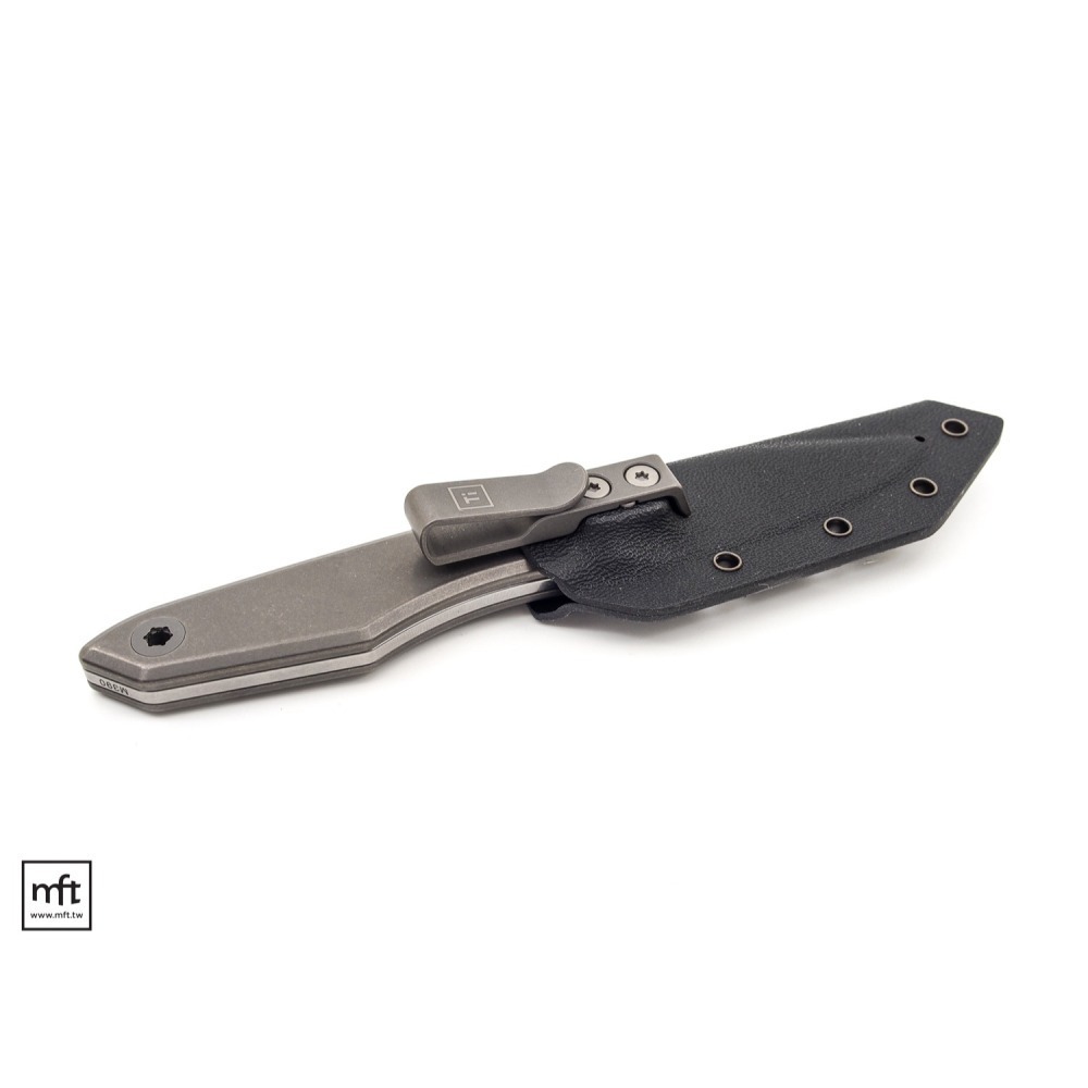 MFT 美國 BigiDesign Ti Lookout Fixed Blade 鈦柄 小直刀 M390不鏽鋼-細節圖3