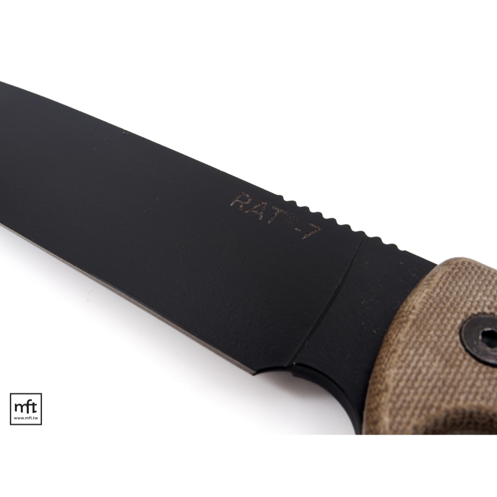 MFT 美國 Ontario RAT-7 碳鋼 直刀 1075 Bushcraft-細節圖7
