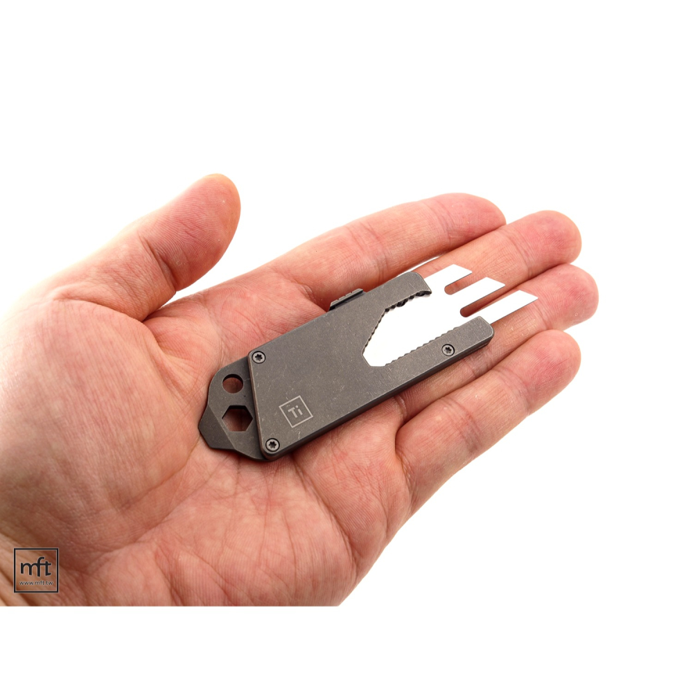 MFT 美國 BigiDesign Titanium Pocket Tool Slide 鈦 滑軌多用途工具 EDC-細節圖6