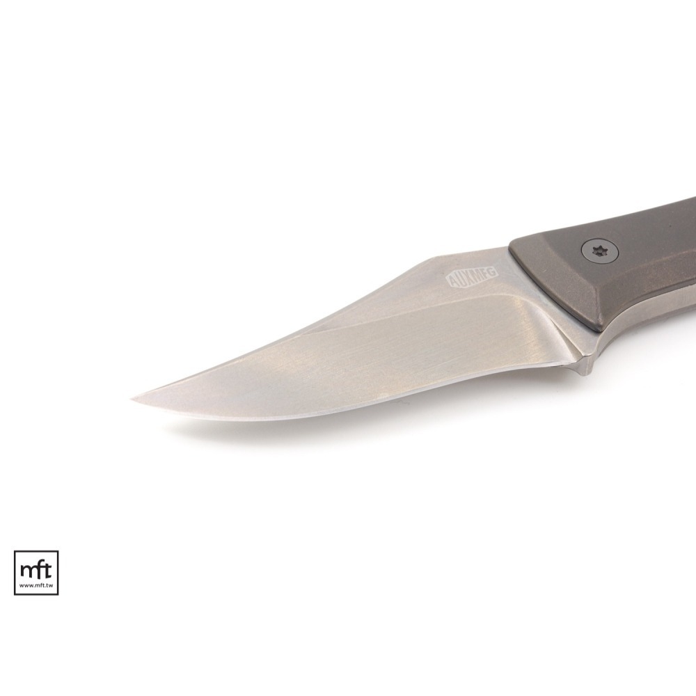MFT 美國 BigiDesign AUX MFG Ti Pocket Bowie 鈦柄 口袋波伊刀 M390不鏽鋼-細節圖3