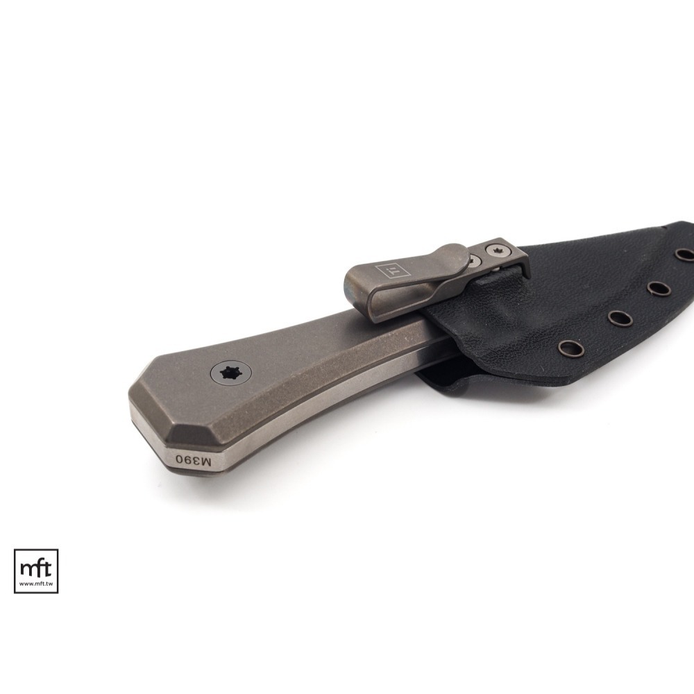 MFT 美國 BigiDesign AUX MFG Ti Pocket Bowie 鈦柄 口袋波伊刀 M390不鏽鋼-細節圖7