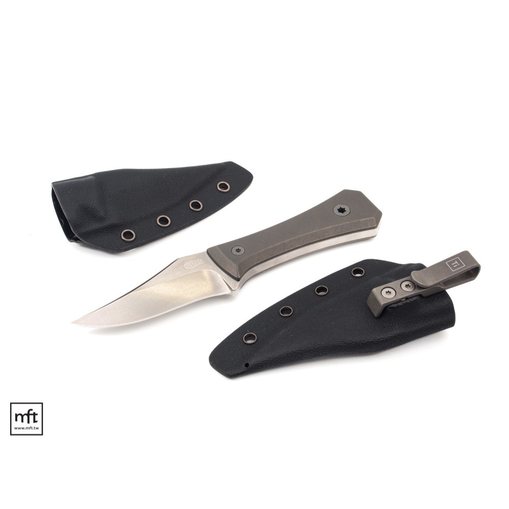 MFT 美國 BigiDesign AUX MFG Ti Pocket Bowie 鈦柄 口袋波伊刀 M390不鏽鋼-細節圖9
