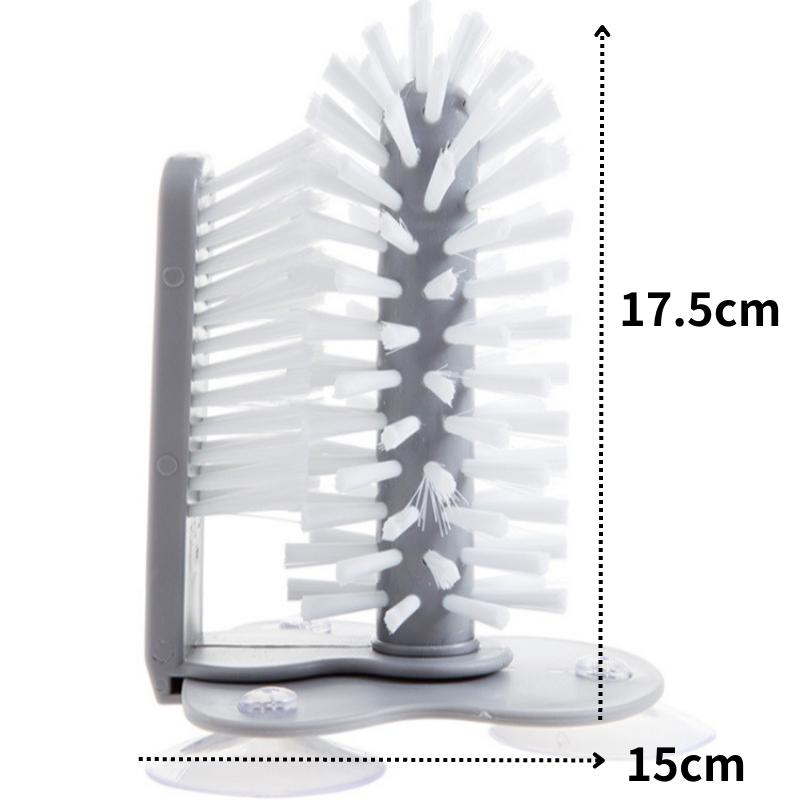 【呵呵茶】杯刷 洗杯神器 洗杯刷 懶人洗杯刷 拆洗方便 吸壁式刷杯 洗杯刷 杯子刷 刷子 杯刷 懶人杯架刷 吸盤式刷杯-細節圖6