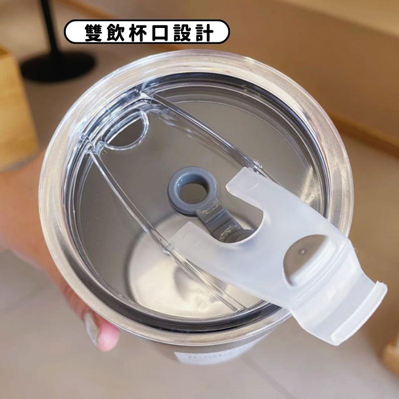 【呵呵茶】台灣現貨 送吸管 美式咖啡杯 雙層不銹鋼 保冷保溫杯 600ml 保溫杯 咖啡杯 不銹鋼杯 復古工業風 露營杯-細節圖3