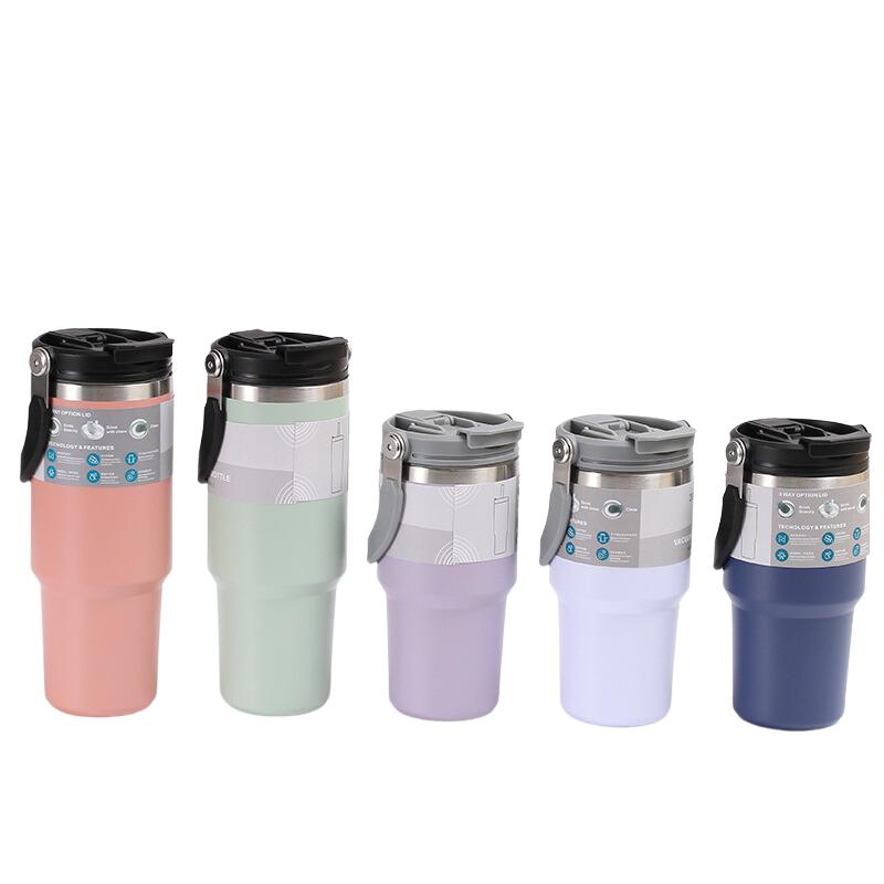 【呵呵茶】台灣現貨 手提冰壩杯 雙層不鏽鋼 直飲冰霸杯 304不鏽鋼保溫杯 隨行杯 咖啡杯 保溫杯 隨行杯 手提保溫杯-細節圖2