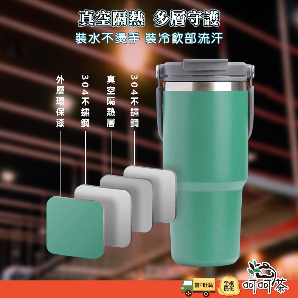 【呵呵茶】台灣現貨 手提冰壩杯 雙層不鏽鋼 直飲冰霸杯 304不鏽鋼保溫杯 隨行杯 咖啡杯 保溫杯 隨行杯 手提保溫杯-細節圖5