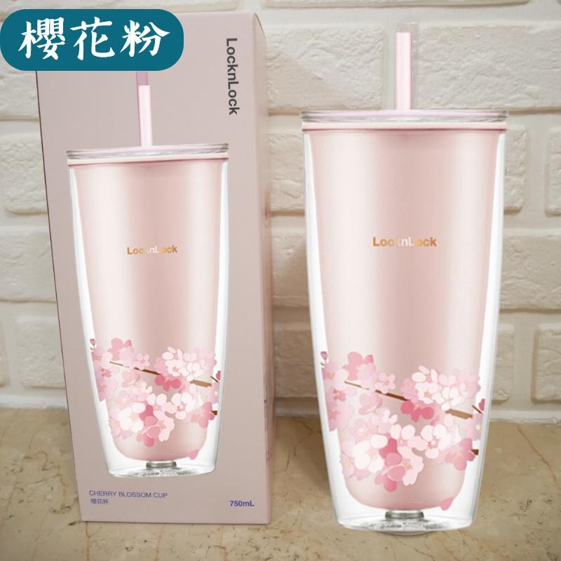 【呵呵茶】台灣現貨 ✨樂扣樂扣  LocknLock 雙層吸管杯 750ML 隨行杯 水杯 吸管杯 樂扣吸管杯 環保杯-細節圖4