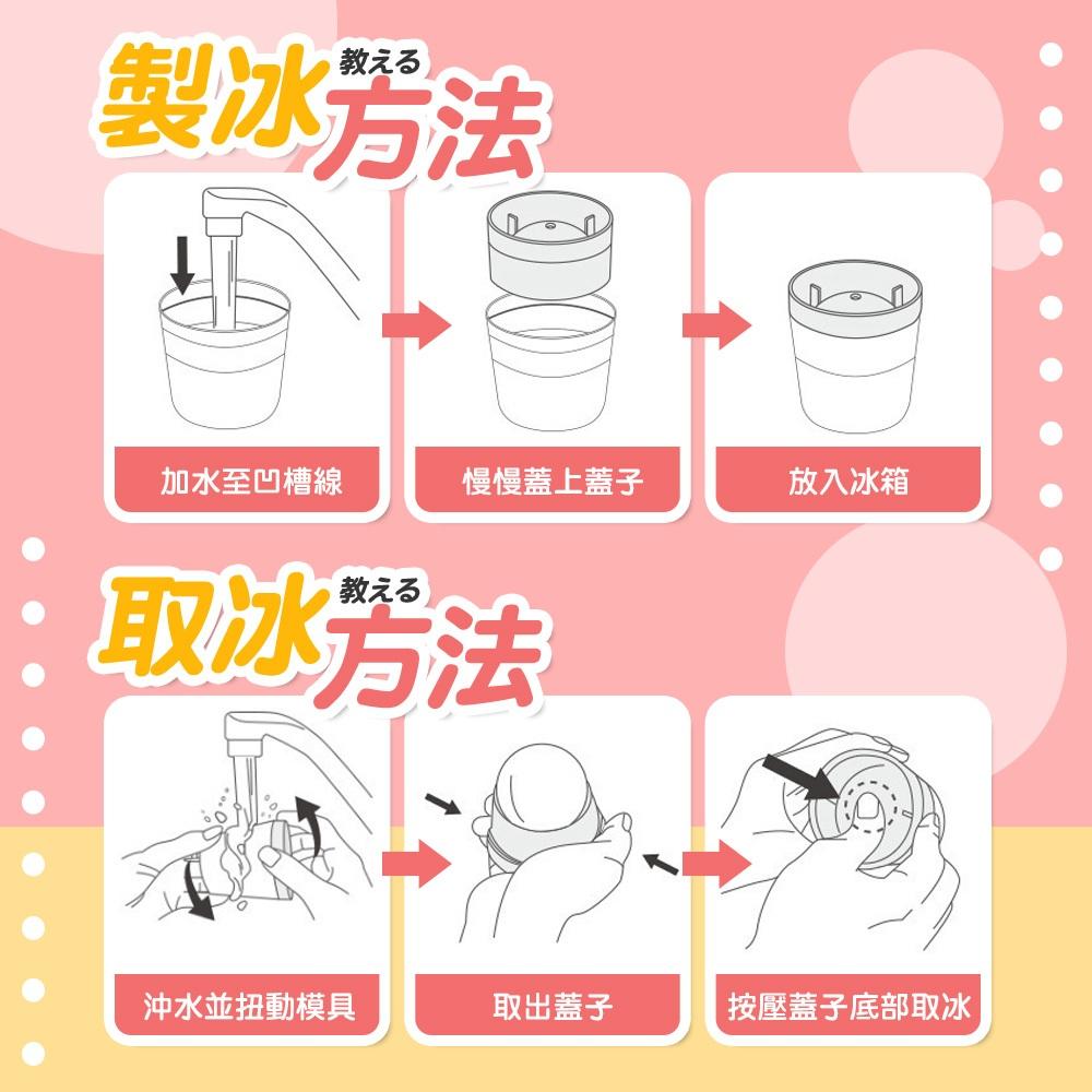 【呵呵茶】消暑必備🧊堆疊 製冰模具 矽膠製冰盒 球形冰塊 圓形冰塊模具 威士忌冰塊模具 球製冰盒 6cm大冰球 冰球模具-細節圖3