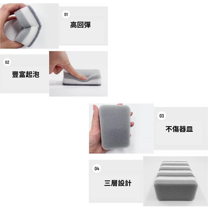【呵呵茶】居家必備 洗碗海綿 海綿 洗碗 科技海棉 吸水海綿 木漿海綿 魔術海綿 清潔海綿 海綿擦 洗碗巾 菜瓜布-細節圖7
