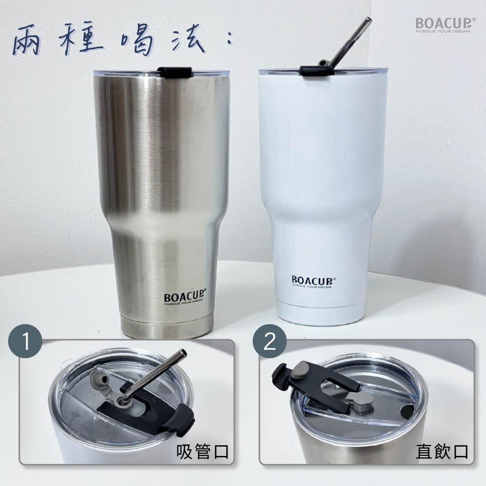 大容量900ml 冰霸杯 免費升級贈 吸管 +杯套+清潔組 保冰杯 保溫杯 304不鏽鋼 隨行杯 保溫冰壩杯 保冰杯-細節圖2