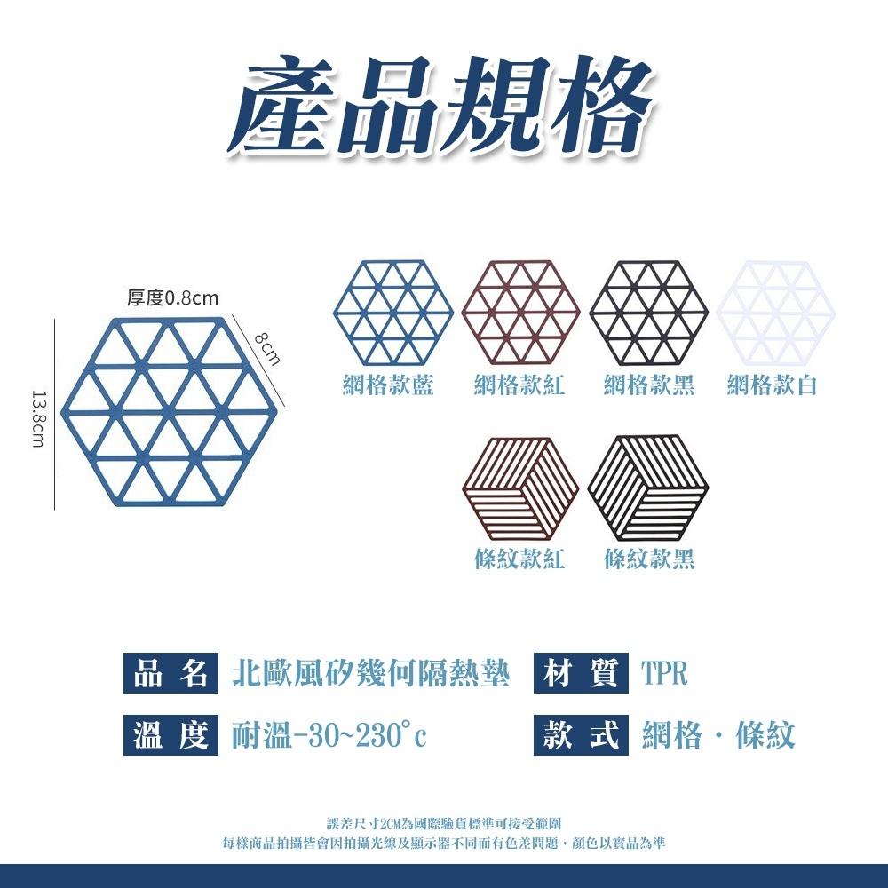 【呵呵茶】台灣快速出貨 北歐風矽膠隔熱墊 幾何隔熱墊 鏤空隔熱墊 矽膠隔熱墊 隔熱墊 餐墊 防燙墊 杯墊 防滑 耐熱-細節圖7