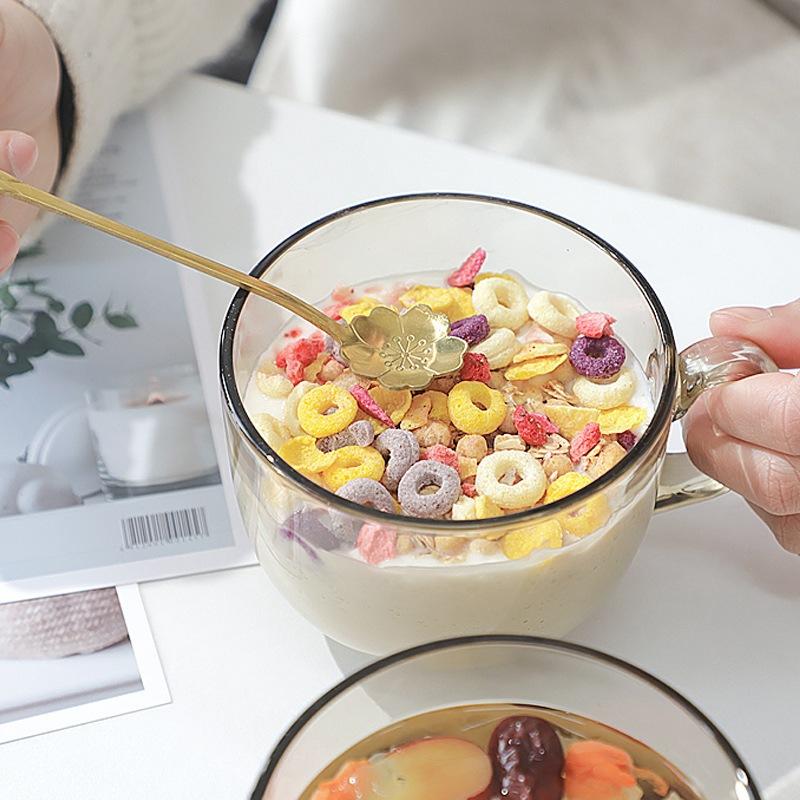 隔日到貨 早餐杯 玻璃早餐杯 優格杯 大容量早餐杯 燕麥杯 早餐杯 玻璃杯 燕麥早餐杯 麥片杯 代餐杯 杯子-細節圖7