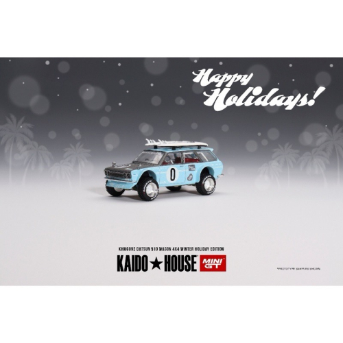 (全新) KAIDO HOUSE X MINI GT Datsun KAIDO 510 Wagon 4x4 寒假限定