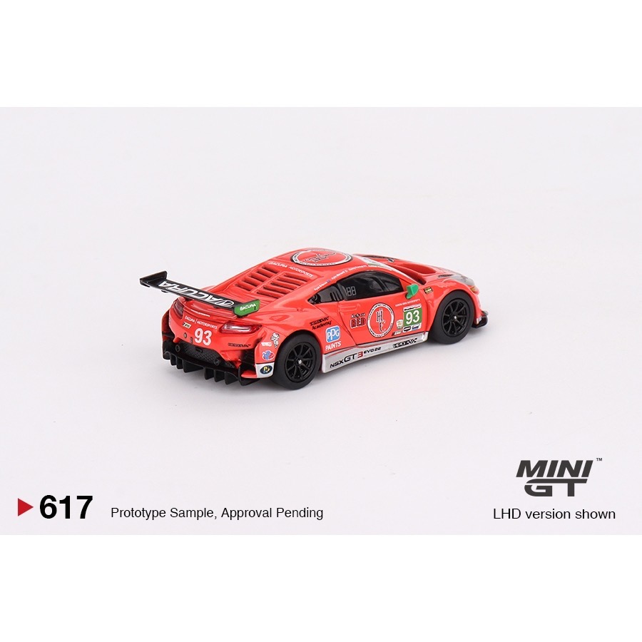 (附膠盒) MINI GT No.617 Acura NSX GT3 EVO22 2023 Daytona 24 Hrs-細節圖2